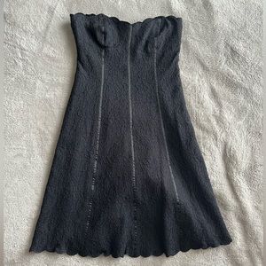 Black Strapless Dress